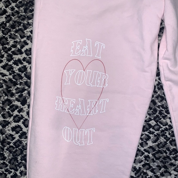 Light pink boys lie sweatpants - Picture 3 of 4